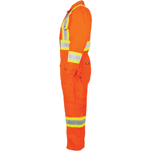 Salopette en canevas doubl&eacute;e haute visibilit&eacute;, 2T-Grand, Orange haute visibilit&eacute; Kelford