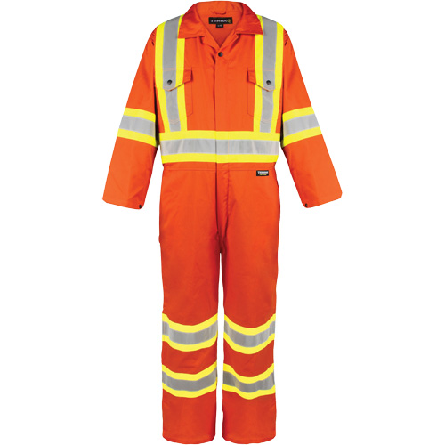 Combinaison non doubl&eacute;e haute visibilit&eacute;, 2T-Grand, Orange haute visibilit&eacute; Kelford