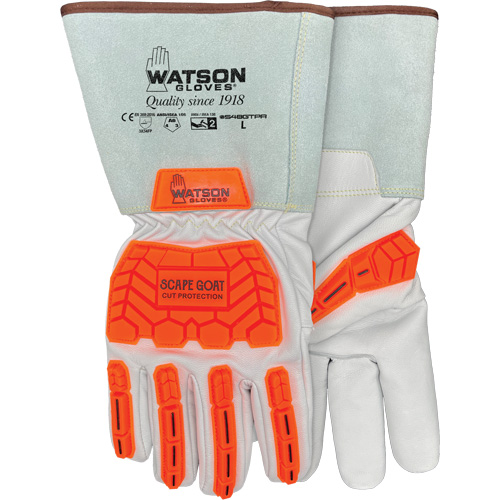 Gants r&eacute;sistants &agrave; la coupe Scape Goat, 3T-Grand, Paume en Ch&egrave;vre, Poignet Manchette/Conducteur Kelford