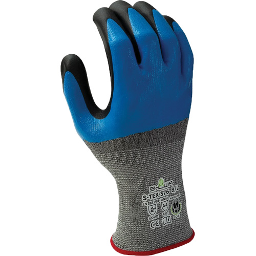 Gants r&eacute;sistant &agrave; la coupe 376, 9/T-Grand, R&ecirc;vetement Nitrile/Mousse de nitrile, Calibre 13, Enveloppe en Polyester/Acier inoxydable Kelford