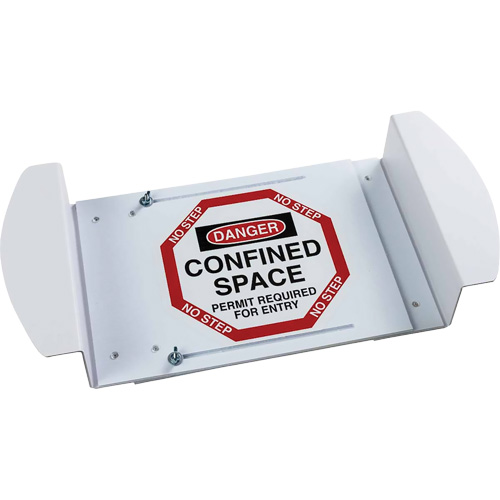 "Danger Confined Space Permit Required For Entry" Manhole Sign, 21" x 30", Polystyrene, English Kelford