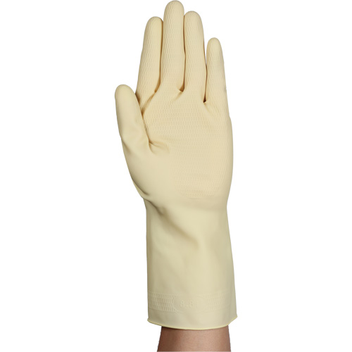 Gants naturels et l&eacute;gers AlphaTec 87-137, Taille 8, 11,8" lo, Latex de caoutchouc, 16 mils Kelford