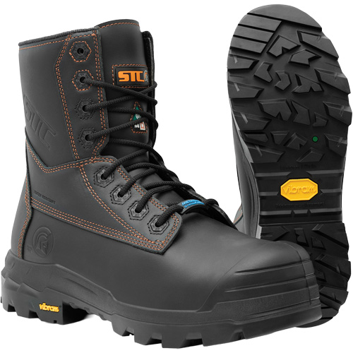 Bottes de travail Metpro Flex avec protecteur m&eacute;tatarsien, Cuir, Taille 8-1/2, Imperm&eacute;able Kelford