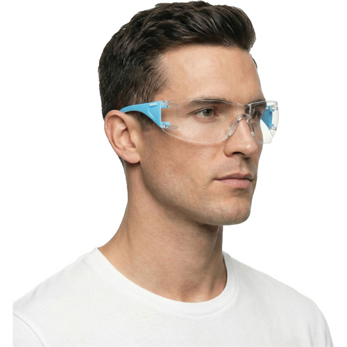 Lunettes de s&eacute;curit&eacute; bleu/blanc Adapt Lite, Lentille Transparent, Antibu&eacute;e/Anti-&eacute;gratignures, ANSI Z87+/R&eacute;pond ou surpasse la norme CSA Z94.3 Kelford