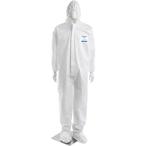 CoverMe XP1800 Coverall, 5X-Large, White, Microporous Kelford