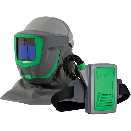 Z-Link+ syst&egrave;me APR motoris&eacute; avec cape &agrave; l'&eacute;paule & visi&egrave;re, Respirateur &agrave; masque/Masque de soudage Kelford