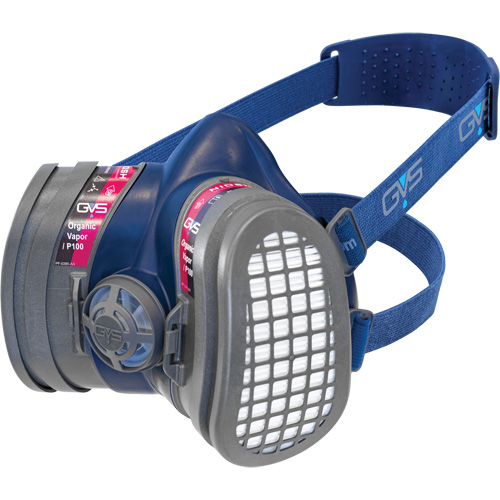 Respirateur Elipse &agrave; profil bas OV/P100 NIOSH avec filtres de rechange, &eacute;lastom&egrave;re/Thermoplastique, Moyen/grand Kelford