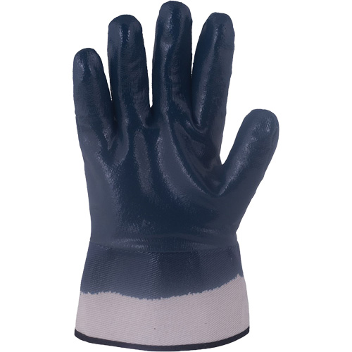 Horizon&reg; Navy Gloves with Pasted Cuffs, X-Large, Nitrile Coating, Jersey/Cotton Shell Kelford