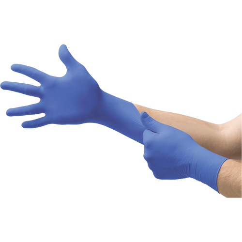 MICROFLEX N21 Disposable Gloves, 6.5/7/Small, Nitrile, 4.7-mil/5.5-mil, Powder-Free, Cobalt, Class 2 Kelford