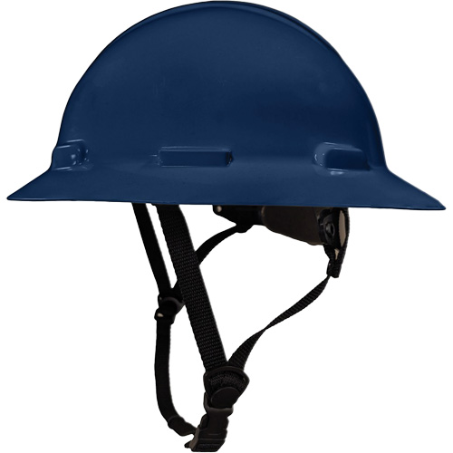 LIDGUARD&reg; Full Brim Hardhat with Chinstrap, Meets CSA Type 2, Ratchet Suspension, Vented Kelford