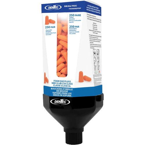 Ensemble de distributeur mural de bouchons d'oreilles sans cordon en  mousse SEALTEC33 Kelford