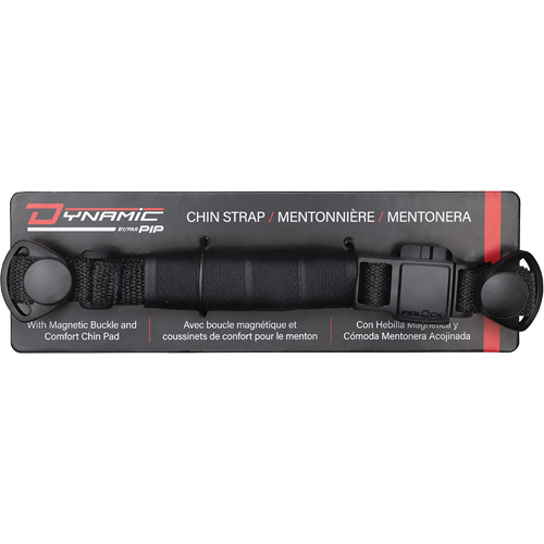 Sangle mentonni&egrave;re &agrave; 4 points Dyna-Clic avec attache magn&eacute;tique et coussinet mentonnier Kelford