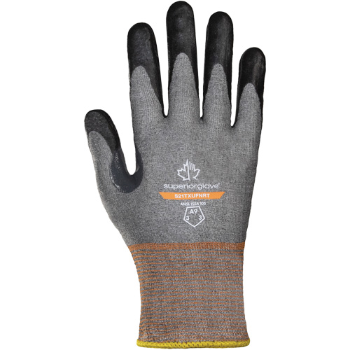 Dexterity Pro S21TXUFNRT Ultra-Thin Gloves, 7, 21 Gauge, Foam Nitrile Coated, ASTM ANSI Level A9 Kelford