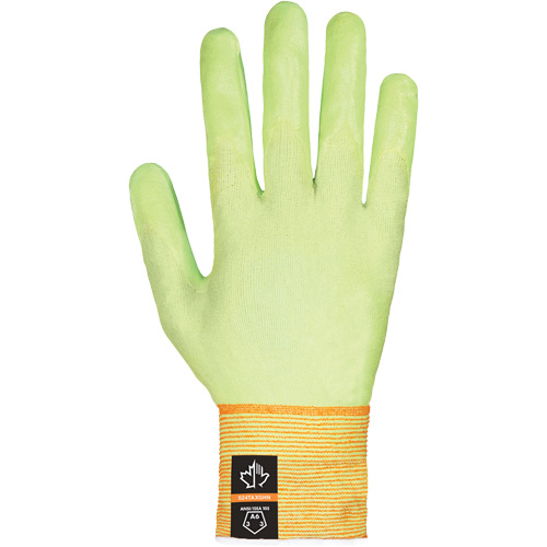 Dexterity Max Ultra-Thin High-Visibility Cut-Resistant Gloves, Size 10, Foam Nitrile Coated, TenActiv Shell, ASTM ANSI Level A6 Kelford