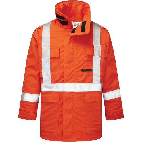 Avenger 9 oz High-Visibility Insulated Parka, Style 515, Men's, 2X-Large, Orange Kelford
