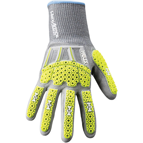 Gants antichocs Helix 3013IMP, 8/Moyen, Paume en PEHP, Poignet &eacute;lastique Kelford