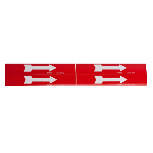 Arrow Pipe Marker, Self-Adhesive, 1-1/8" H x 7" W, Black on Yellow Kelford