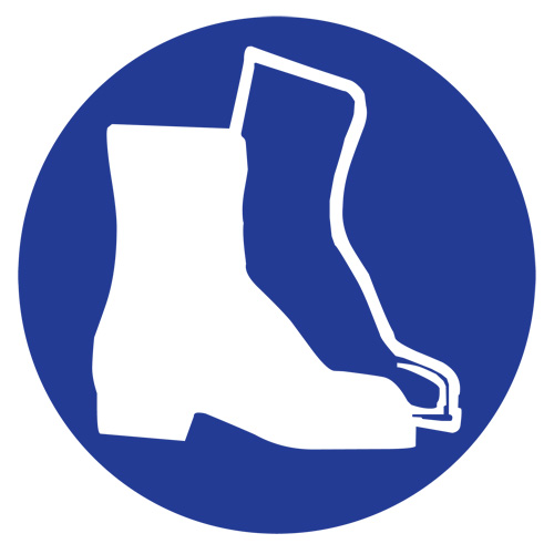 &eacute;tiquettes avec pictogramme Right to Know - Bottes, Vinyle, Feuille, 1" lo x 1-1/8" la Kelford