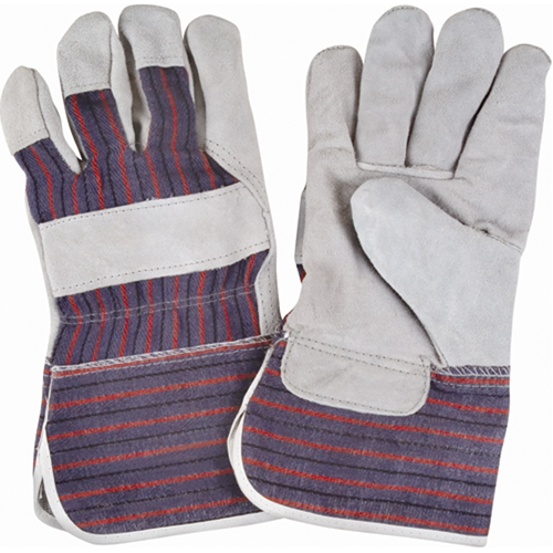 Gants d'ajusteur rugueux, Grand, Paume en Cuir de vache refendu, Doublure en Coton Kelford