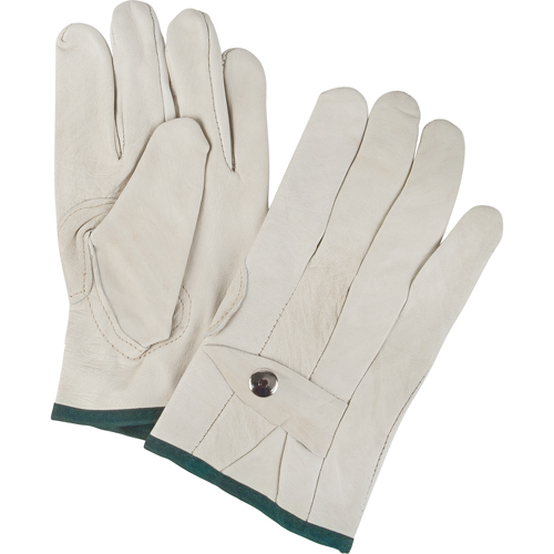 Standard-Duty Ropers Gloves, Medium, Grain Cowhide Palm Kelford