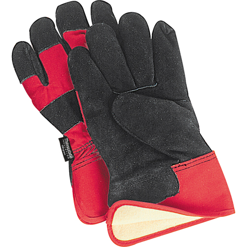 Gants d'ajusteur doubl&eacute;s pour l'hiver &agrave; chaleur sup&eacute;rieure, Grand, Paume en Cuir de vache refendu, Doublure en Thinsulate Kelford