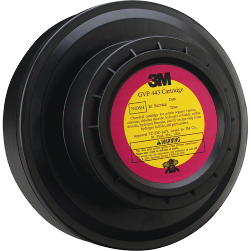 Cartouche pour appareils de protection respiratoire (APR) &agrave; &eacute;puration d'air motoris&eacute;, Gaz acide/Vapeur organique, Paquet de 1 Kelford