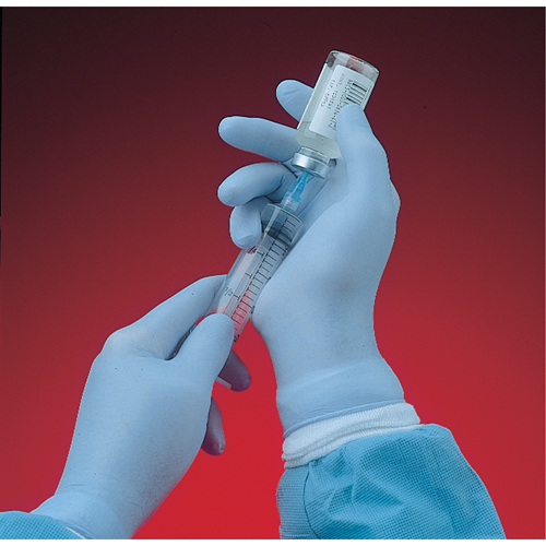 Gants N-Dex 6005PF, Moyen, Nitrile, 4 mils, Sans poudre, Bleu Kelford