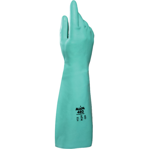 Gants &agrave; prise &agrave; motif en Z Ultranil 480, Taille Petit/7, 18" lo, Nitrile, 22 mils Kelford