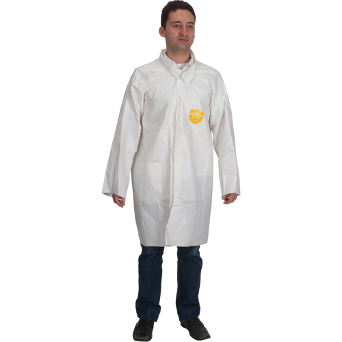 ProShield&reg; 60 Lab Coat, Microporous/Polypropylene, White, Medium Kelford