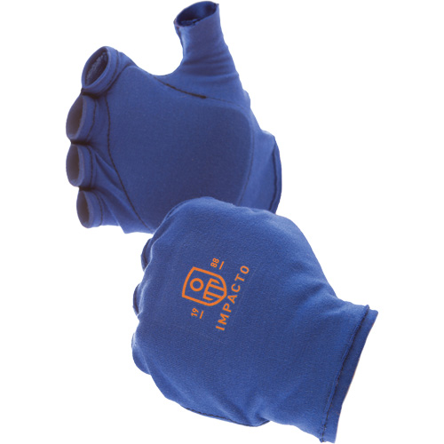 Anti-Impact Fingerless Right-Hand Glove Liner, 6/X-Small, Synthetic Palm, Slip-On Cuff Kelford