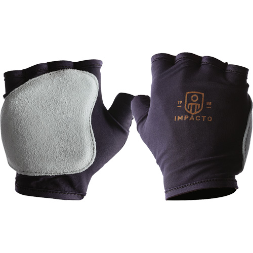 Gants antichocs sans doigts, main gauche, T-petit, Paume en Cuir refendu, Poignet &agrave; enfiler Kelford