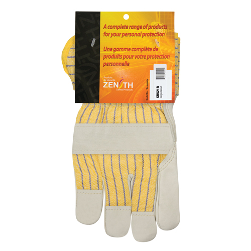Gants d'ajusteur doubl&eacute;s pour l'hiver &agrave; paume renforc&eacute;e, Grand, Paume en Cuir fleur de vache, Doublure en Molleton de coton Kelford
