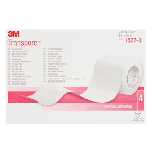 3M Transpore Surgical Tape, Class 1, 30' L x 3" W Kelford