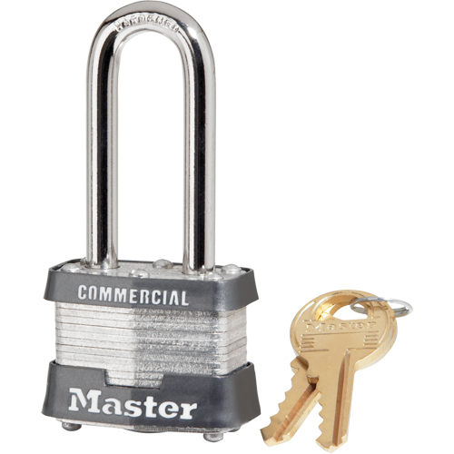 Cadenas &agrave; goupilles, Cl&eacute;s identiques, Acier lamin&eacute;, Largeur de 1-9/16" Kelford