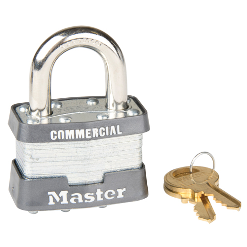 Pin Tumbler Padlock, Keyed Alike, Laminated Steel, 1-3/4" Width Kelford