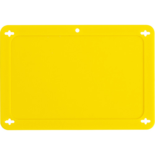 &eacute;tiquette vierge pour vanne, Plastique, 4-3/4" la x 3-1/4" h Kelford