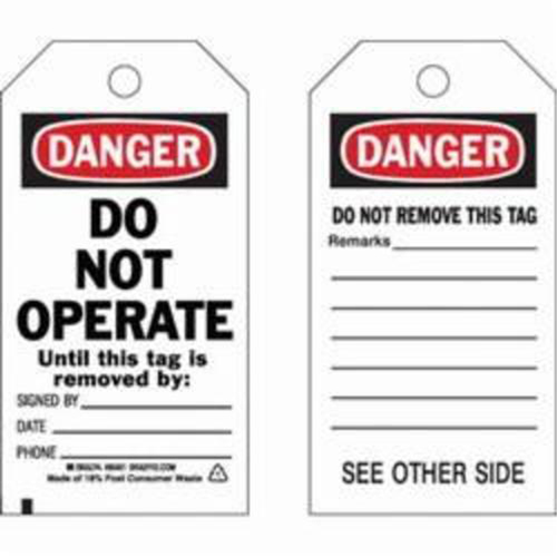 &eacute;tiquettes de s&eacute;curit&eacute; auto-plastifiantes, Polyester, 3" la x 5-3/4" h, Anglais Kelford