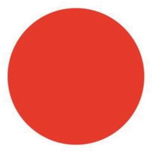 &eacute;tiquettes rondes inscriptibles, Cercle, 1,5" lo x 1,5" la, Rouge Kelford