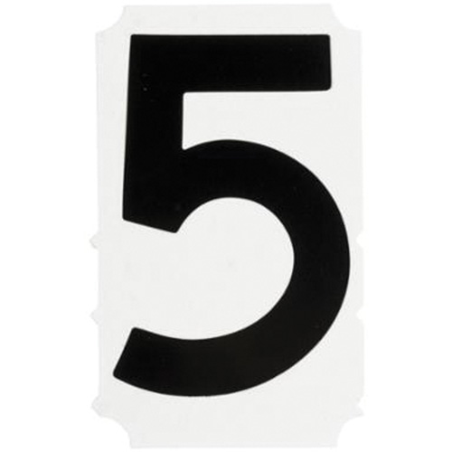 &eacute;tiquettes de lettres et chiffres gothiques individuels Quick-Align, 5, 4" h, Noir Kelford