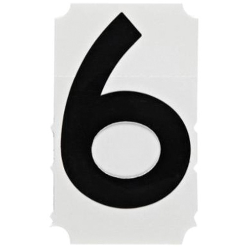&eacute;tiquettes de lettres et chiffres gothiques individuels Quick-Align, 6, 4" h, Noir Kelford