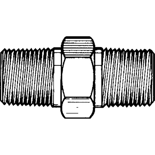 RACCORD HEXAGONAL MALE1/8"-1/8"NPT,LAITON, Laiton Kelford