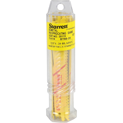 Lames droites pour scies alternatives Fastcut, Bim&eacute;tal, 6 Dents par pouce, 6" lo x 3/4" la Kelford