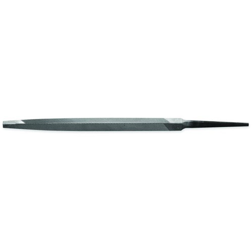 Lime pointue tr&egrave;s mince avec poign&eacute;e rouge, Triangle, 6", Simple Kelford