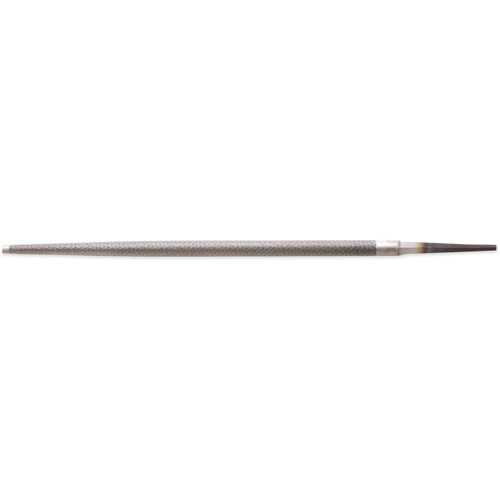 Single Cut File, 3/8" Dia. x 10" L, Round, Bastard Cut Kelford