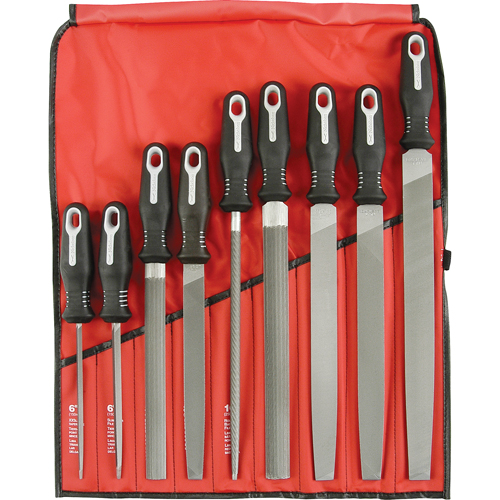 9-Piece Ergonomic File Set, 9 Pcs Kelford