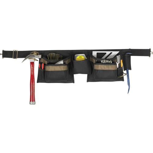 Ceinture &agrave; outils combin&eacute;e de luxe, Polyester, Noir Kelford
