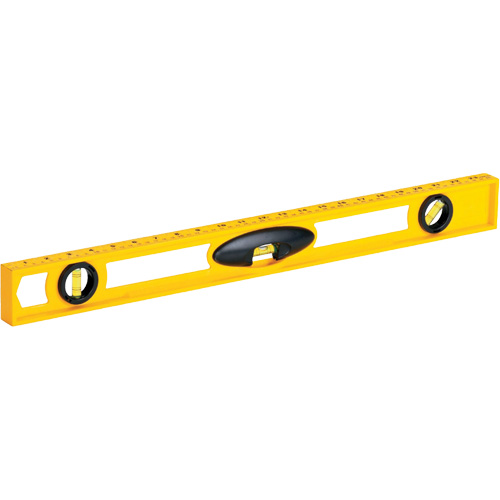 High-Impact ABS Level, I-Beam, 24" L, Plastic, 3, Non-Magnetic Kelford