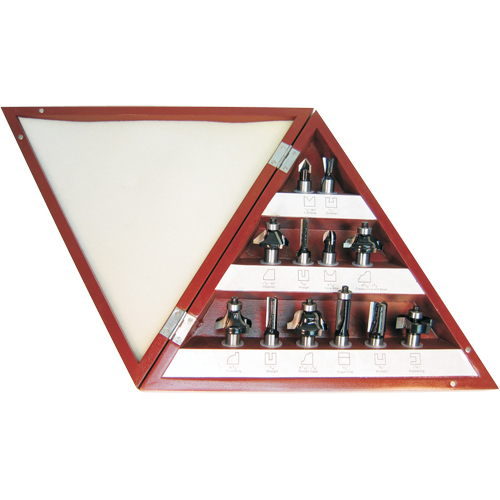 3-Flute Carbide-Tipped Router Bit Sets Kelford