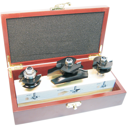 Jeux de fraises &agrave; doucine pour cabinets avec coupe arri&egrave;re, 2 cannelures Kelford