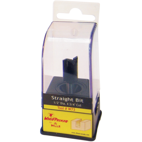 Woodpecker Carbide Bits, 3/16" Dia., 1/2" H, 1-7/8" L, 1/4" Shank Kelford